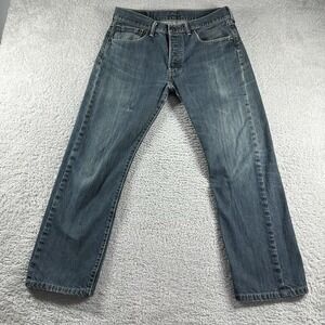 Levi Jeans Mens 31x30 (Actual 28x25.6) 501 Original‎ Natural Distress Faded
